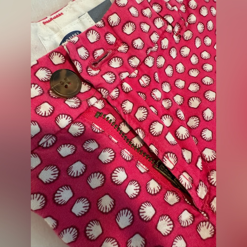 Old Navy Pink and White seashell Patterned Shorts